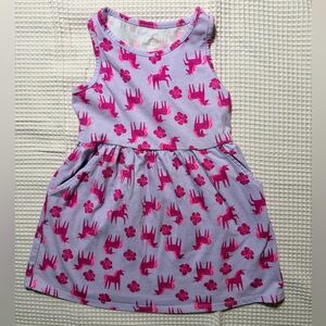 Wonder Nation Lavender and Magenta Unicorn Dress